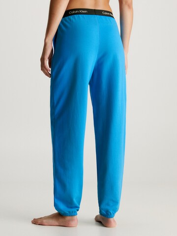 Calvin Klein Underwear Tapered Pleat-Front Pants in Blue