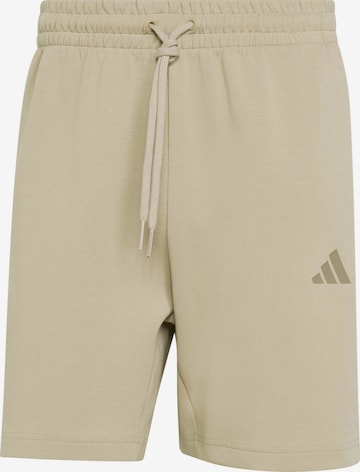 ADIDAS SPORTSWEAR Workout Pants 'Future Icons' in Beige: front