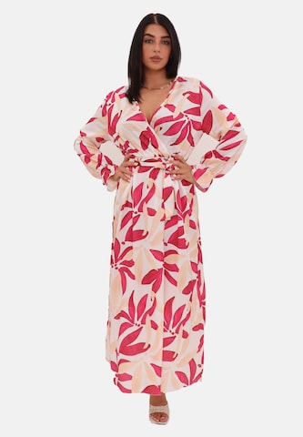Elara Kleid in Rot: Vorderseite
