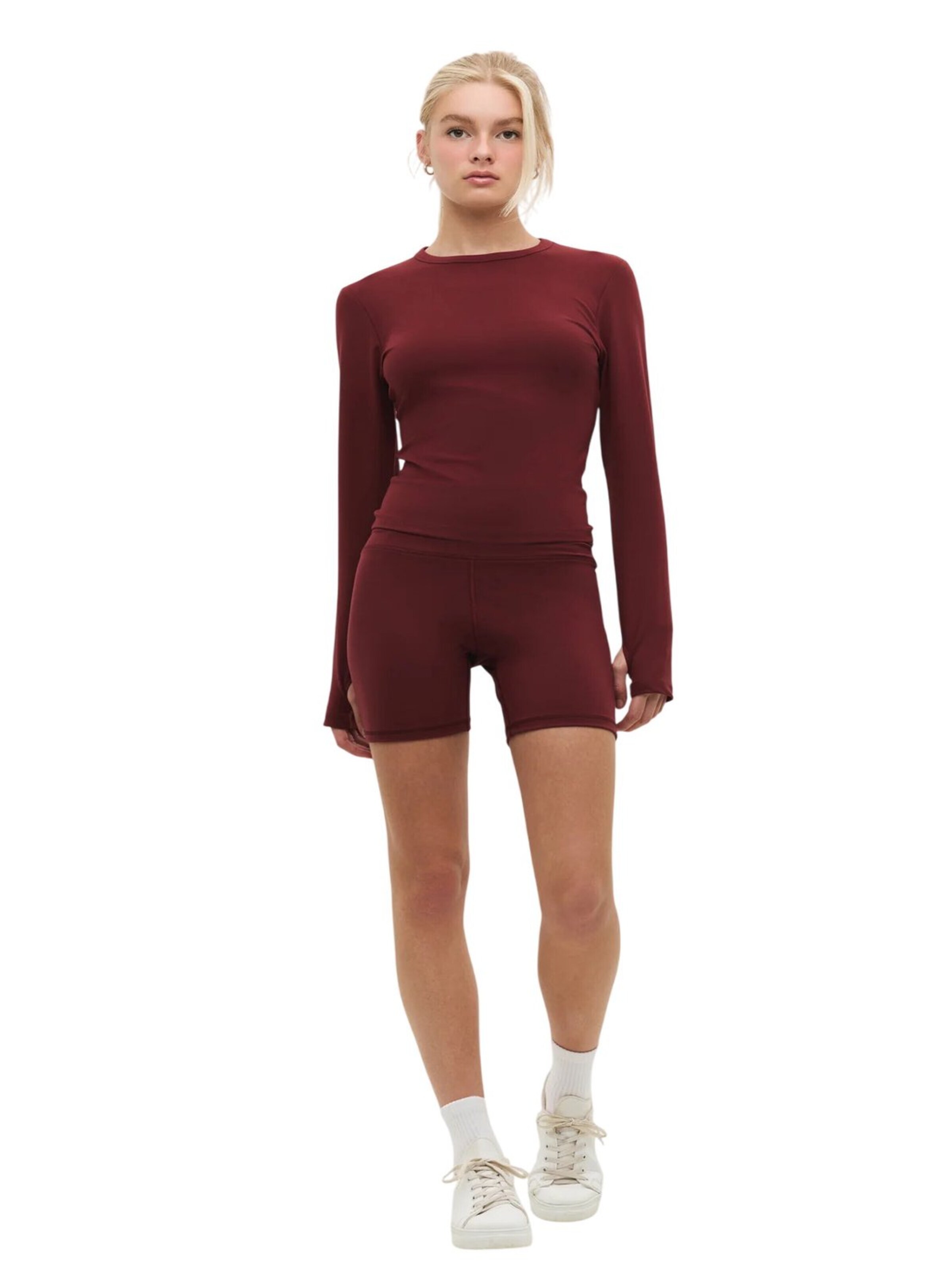 No Matter What Skinny Strumpfhose in Rot: Vorderseite
