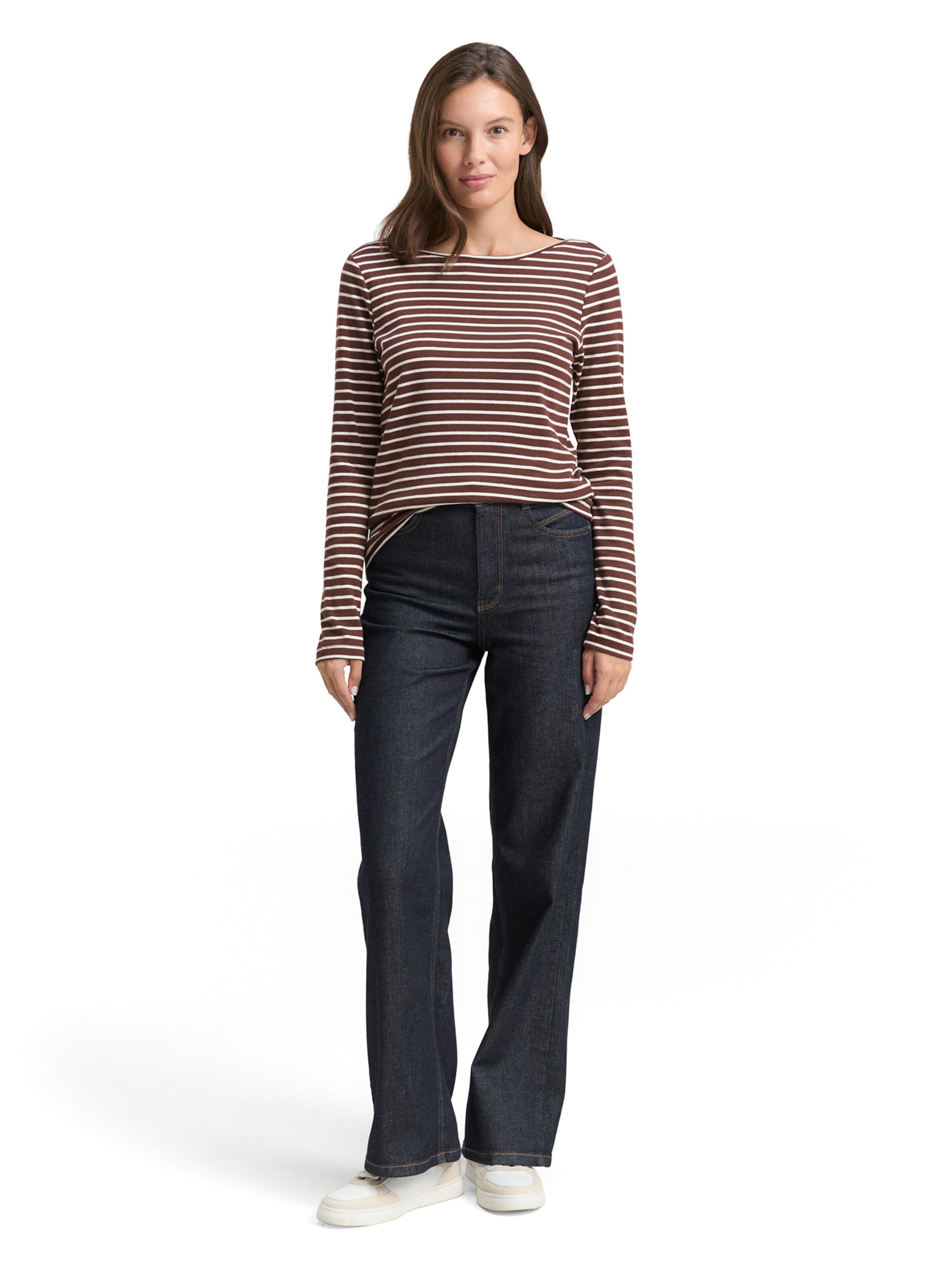 TOM TAILOR Tričko – hnědá