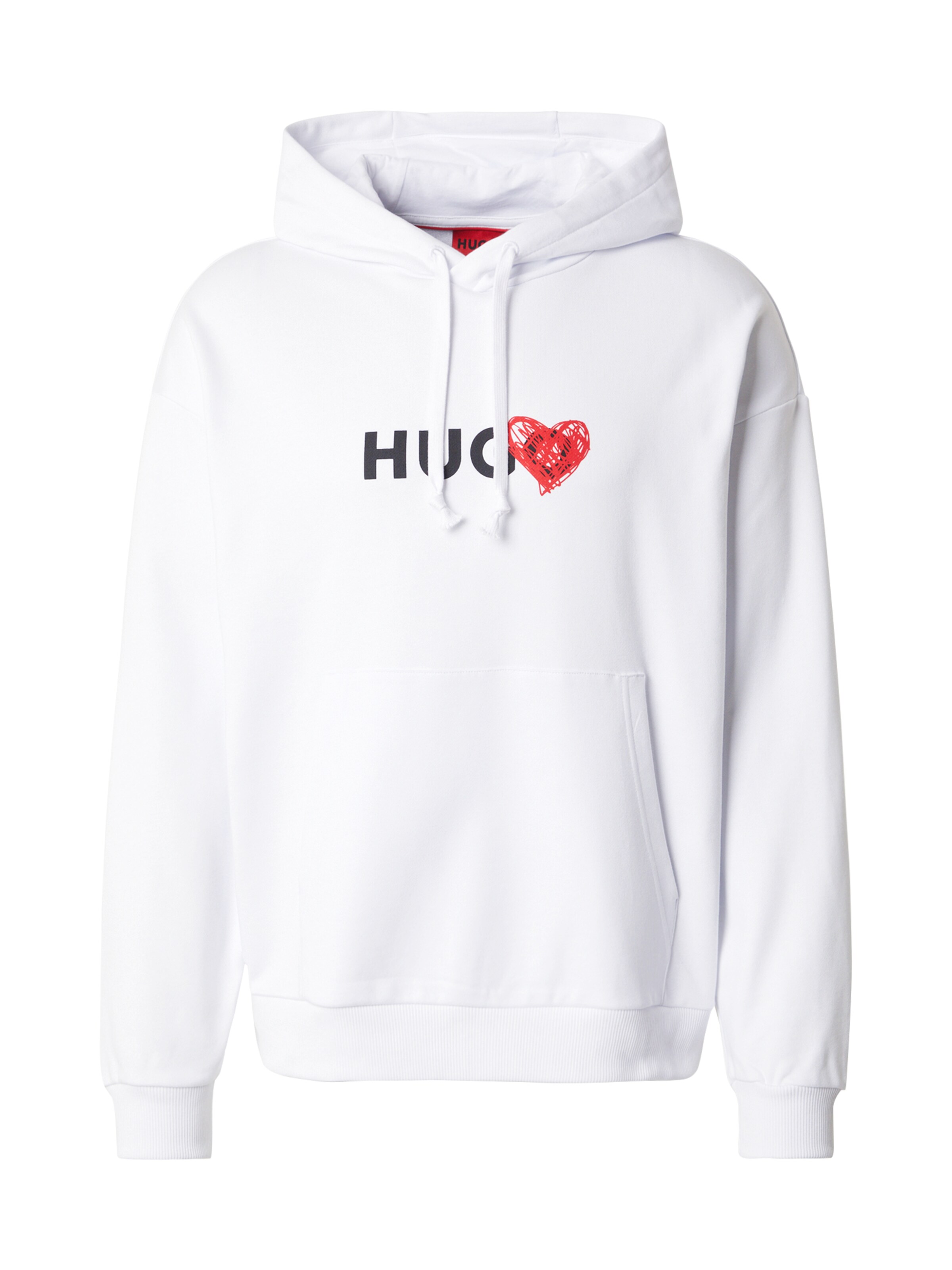 HUGO Mikina 'Dewgili' - Biela: predná strana