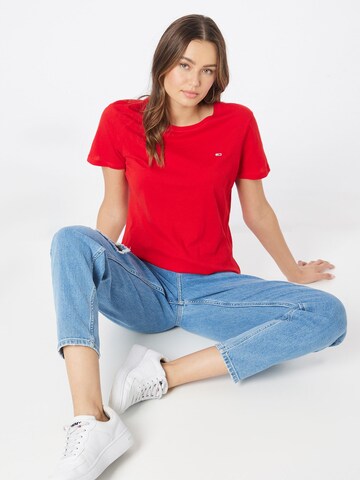 Tommy Jeans T-Shirt in Rot