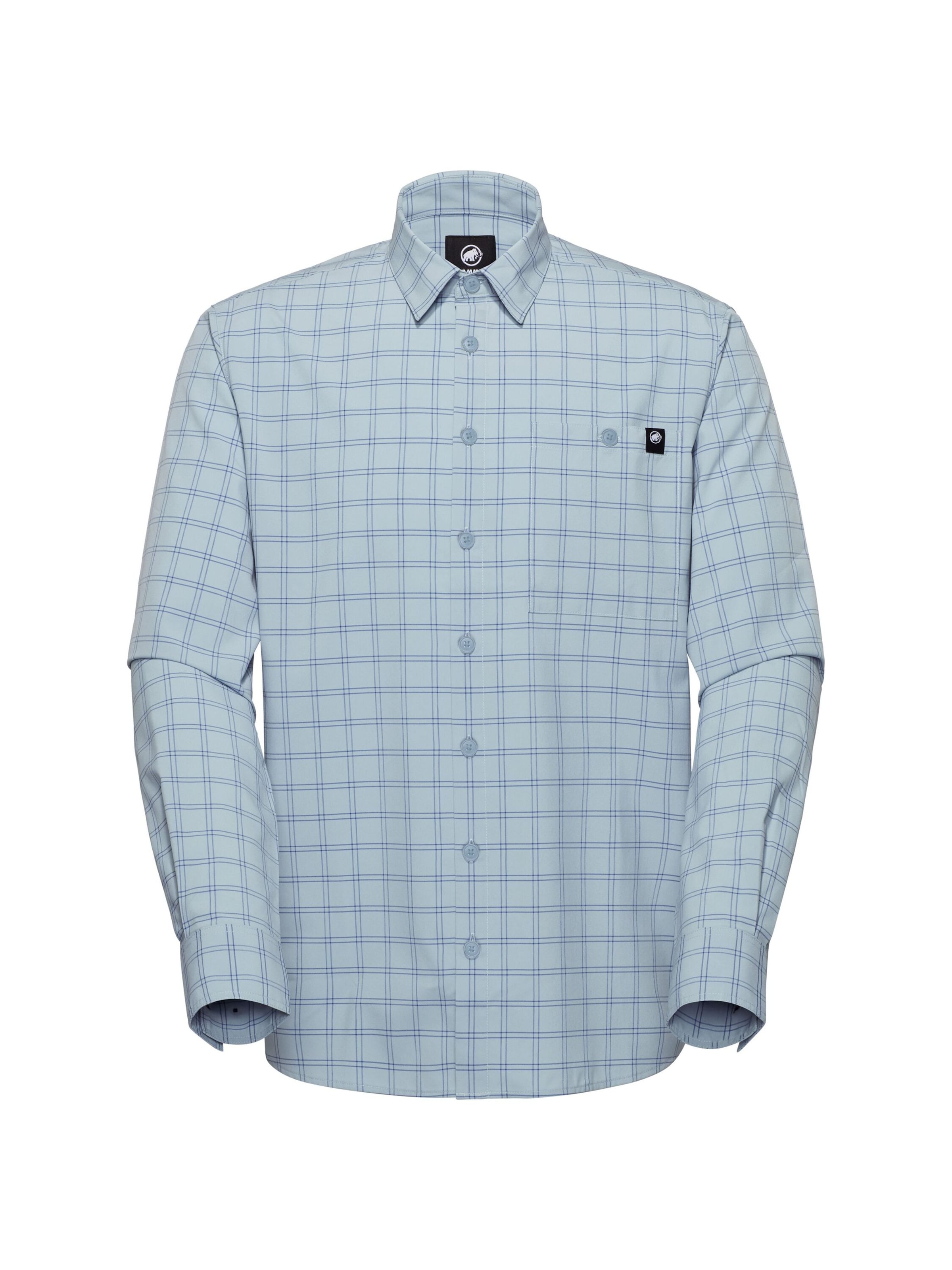 MAMMUT Regular Fit Funktionshemd 'Lenni' in Blau: Vorderseite
