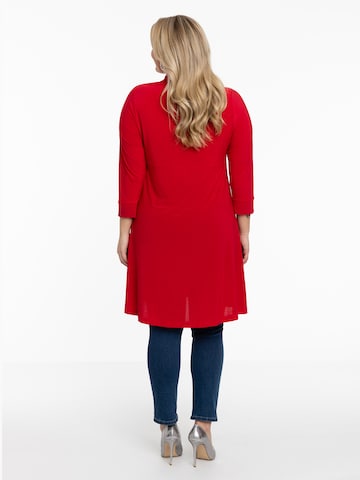 Yoek Shirt Dress 'Dolce' in Red