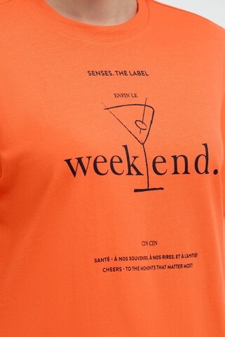 SENSES.THE LABEL Shirt in Orange
