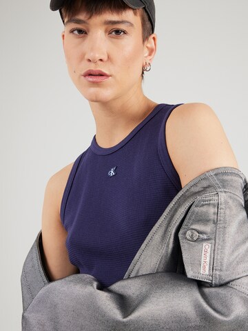 Calvin Klein Jeans Normalny krój Top w kolorze niebieski
