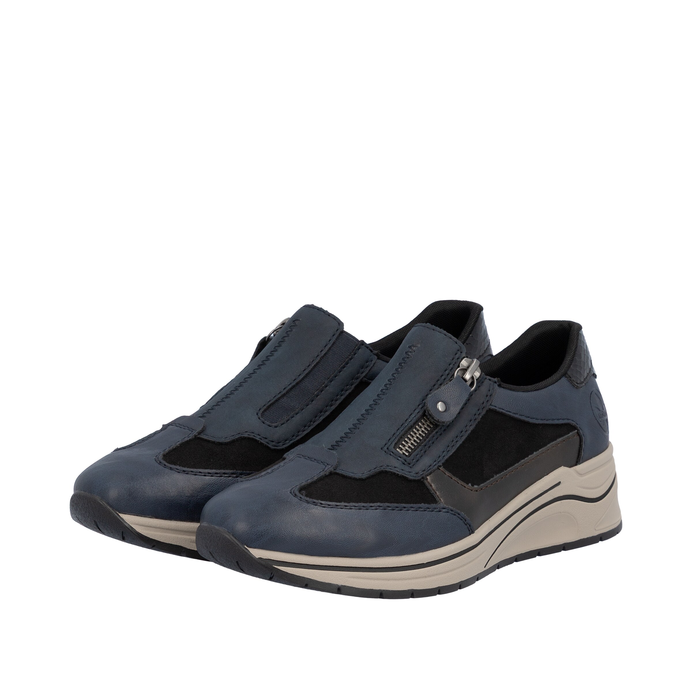 Rieker Slip-Ons 'N9552' in Blue