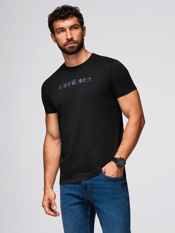 Ombre Shirt in Black: front