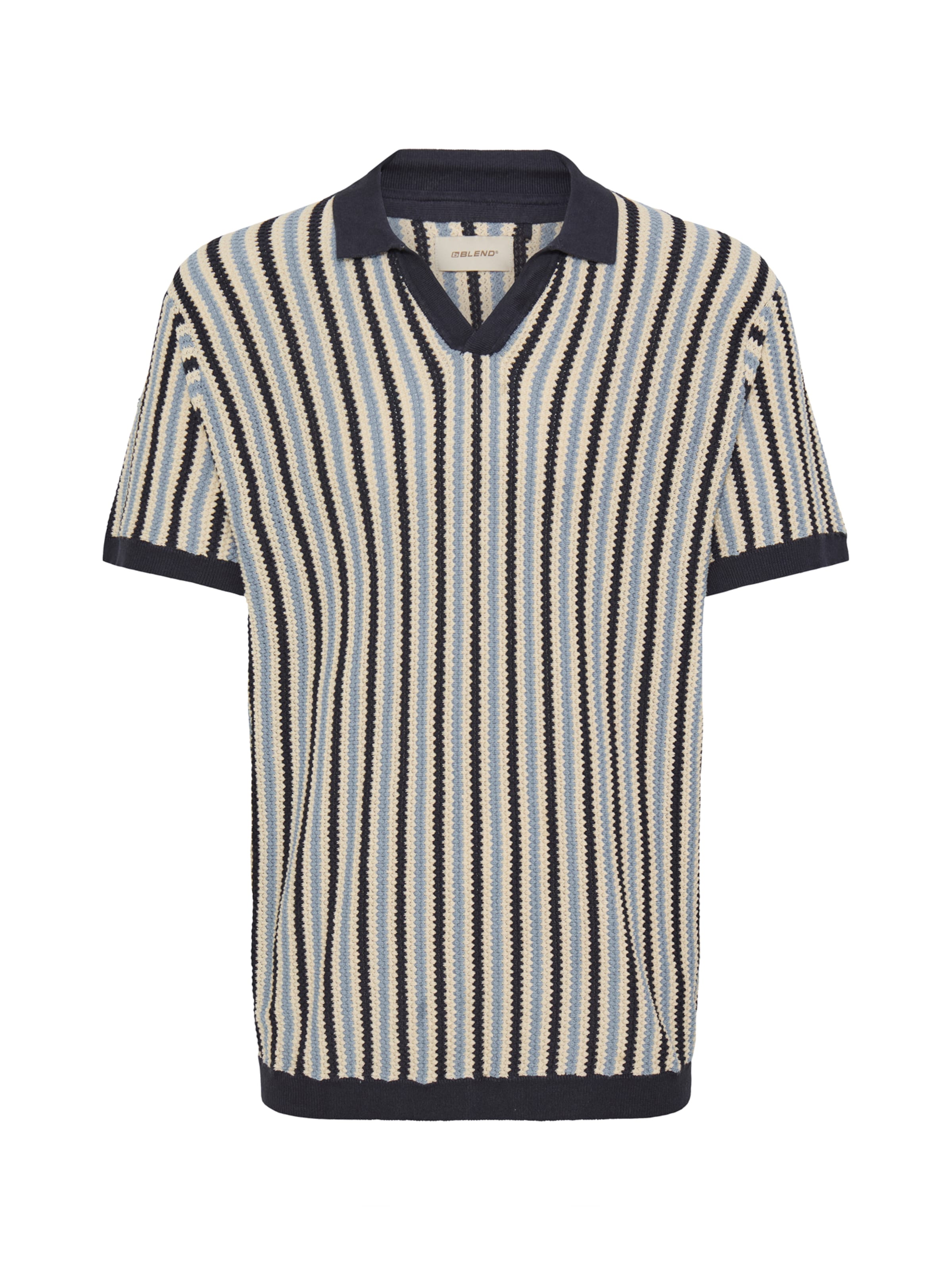 BLEND Sveter 'BHCarly' - tmavomodrá / modrosivá / šedobiela, Produkt