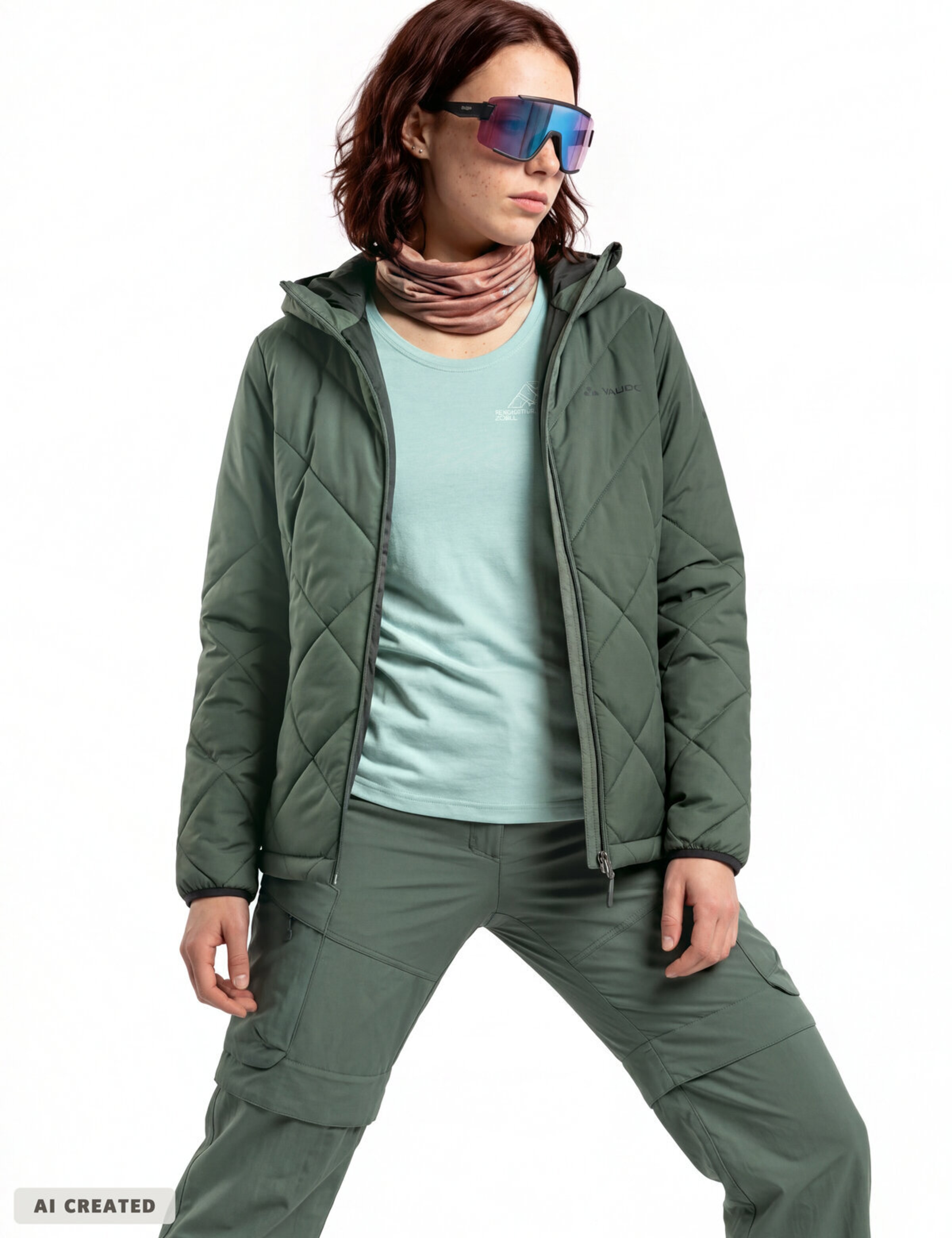 VAUDE Outdoorjas in Groen