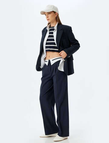 Koton Loosefit Pantalon in Blauw