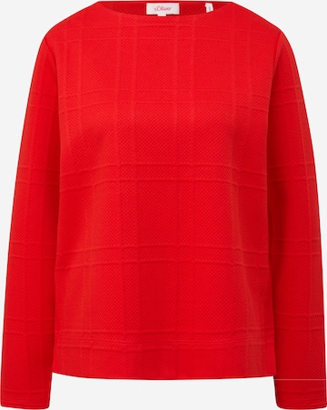 s.Oliver Sweatshirt in Rood: voorkant