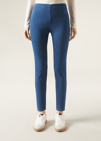 CALZEDONIA Skinny Jeggings in Blue: front
