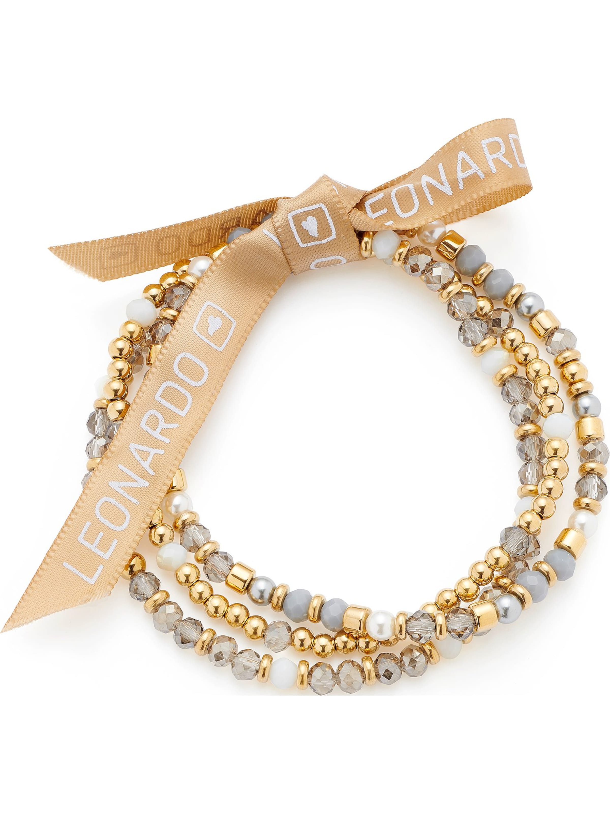 LEONARDO Bracelet in Gold: front
