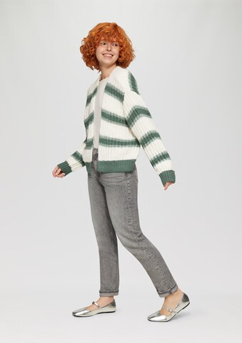 QS Knit cardigan in Green