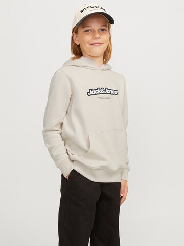Jack & Jones Junior Sweatshirt 'VESTERBRO NEWTON' i beige: forside