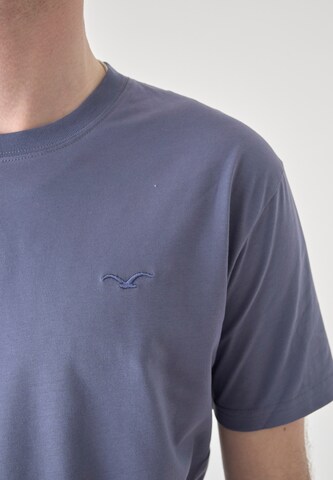 Cleptomanicx Shirt 'Ligull Stripe' in Blue