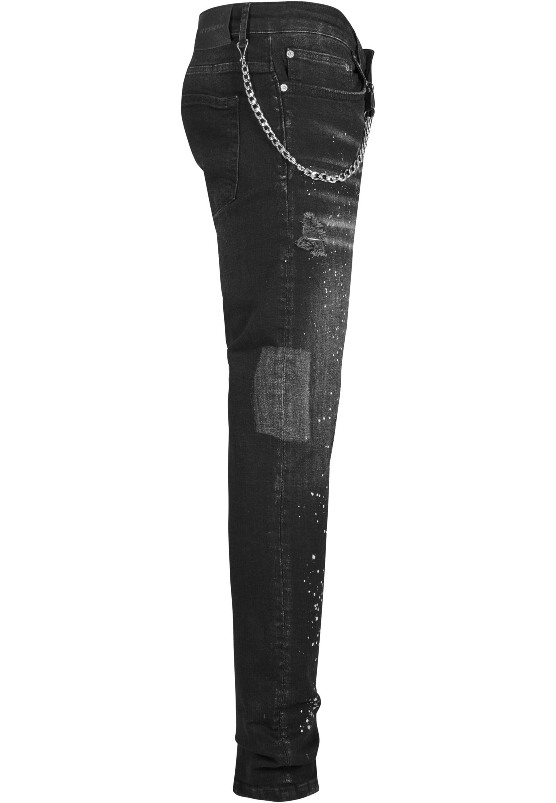 Tapered Jeans di 2Y Premium in nero