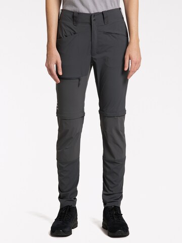 Haglöfs Regular Outdoor Pants 'Lite' in Grey: front