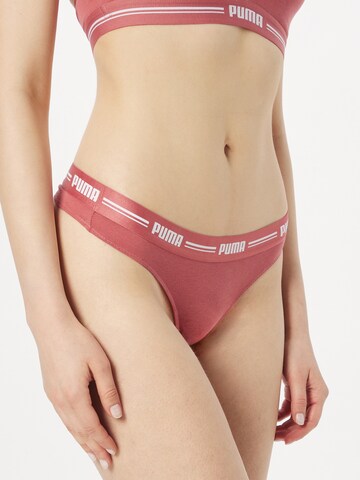 PUMA - Cueca desportiva em vermelho: frente