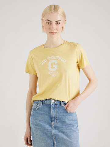 GANT Shirt in Geel: voorkant