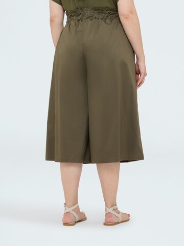 Wide leg Pantaloni di Fiorella Rubino in verde