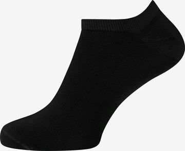 ELBEO Ankle Socks ' 3er-Pack Organic Cotton ' in Black