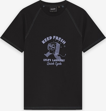 T-Shirt 'Keep Fresh' Lyle & Scott en noir : devant