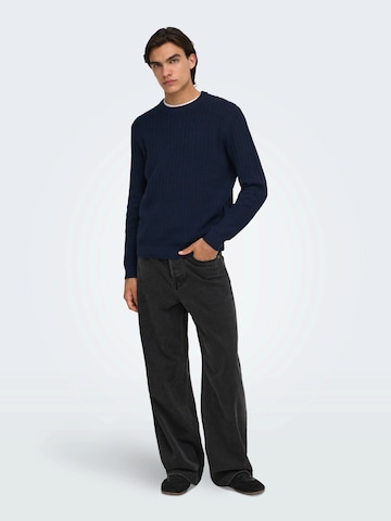Pullover 'ONSTHEO' di Only & Sons in blu