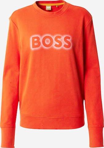 BOSS Sweatshirt 'Ela' in Orange: predná strana