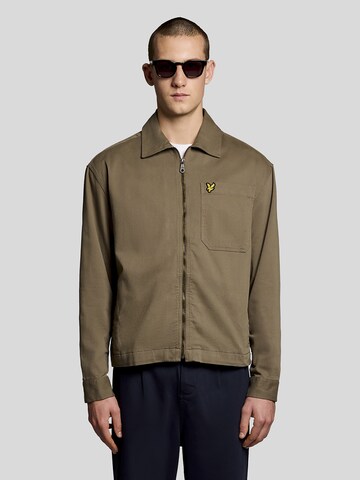 Lyle & Scott Tussenjas in Groen: voorkant