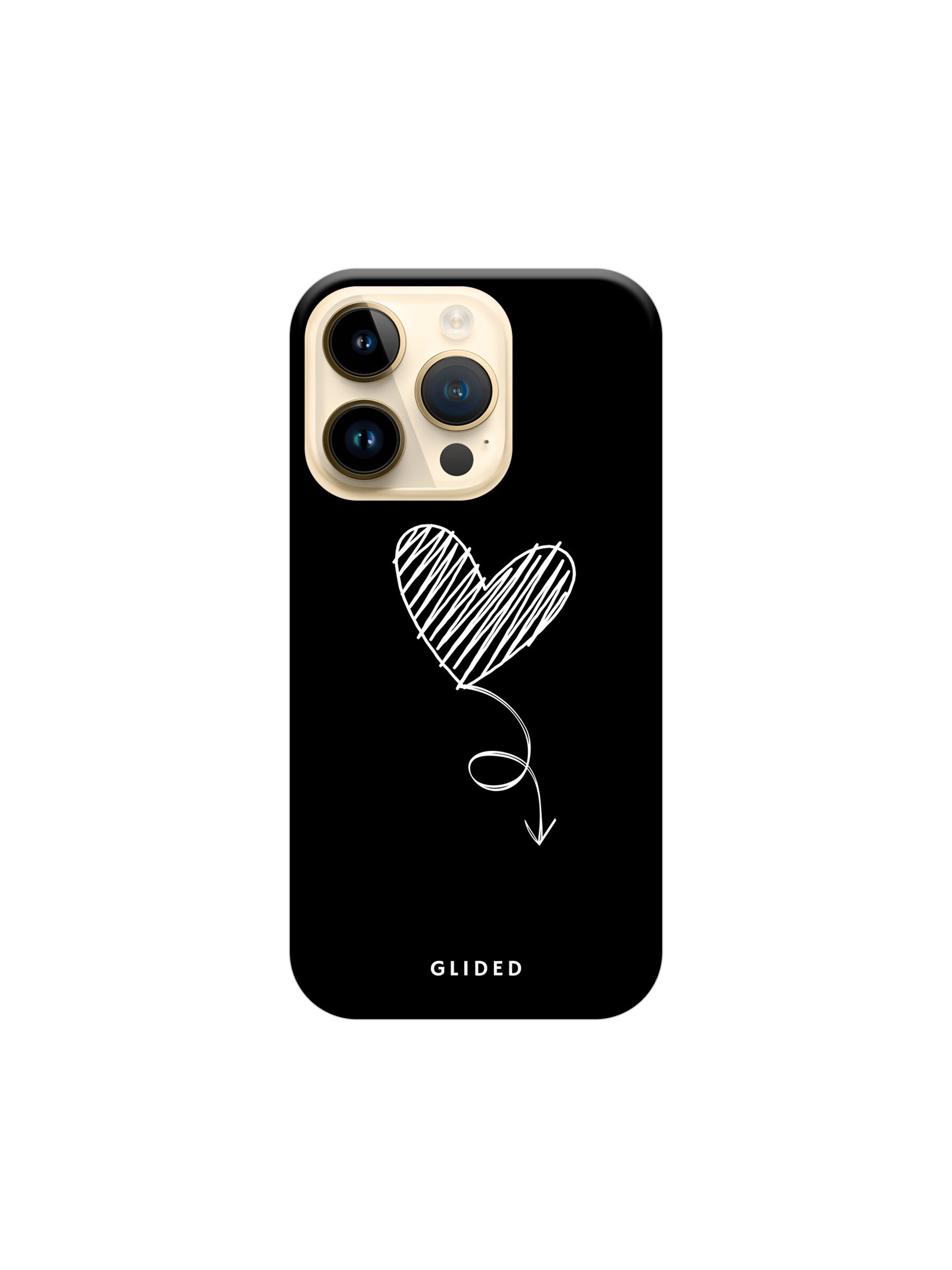 Glided Smartphonehülle 'Dark Heart Glided Handyhülle' in Schwarz