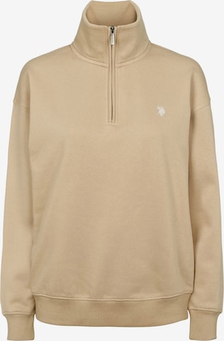 U.S. POLO ASSN. Neulepaita ' Katie ' värissä beige: etupuoli