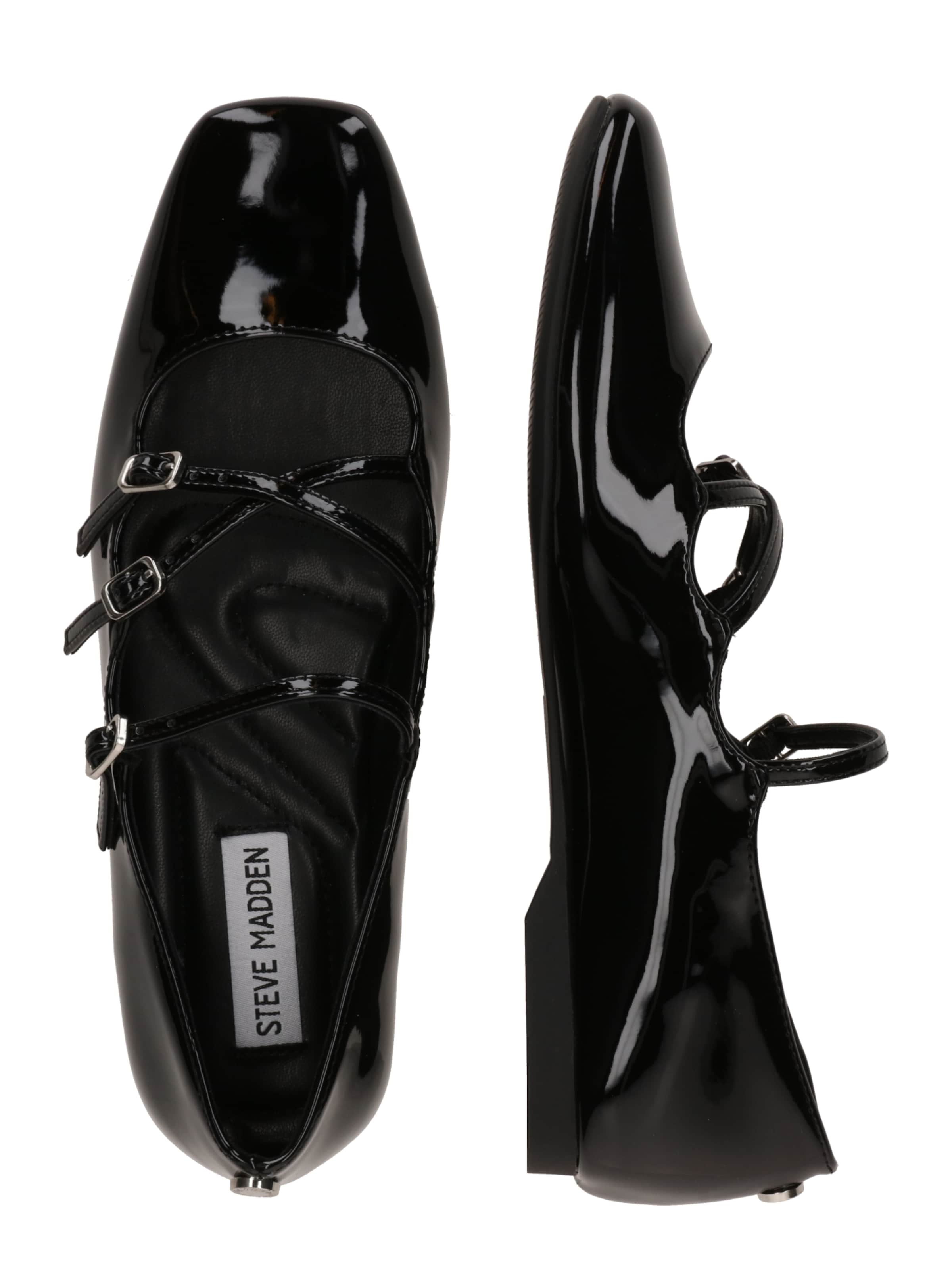 STEVE MADDEN Baleríny s řemínky 'Roree' – černá