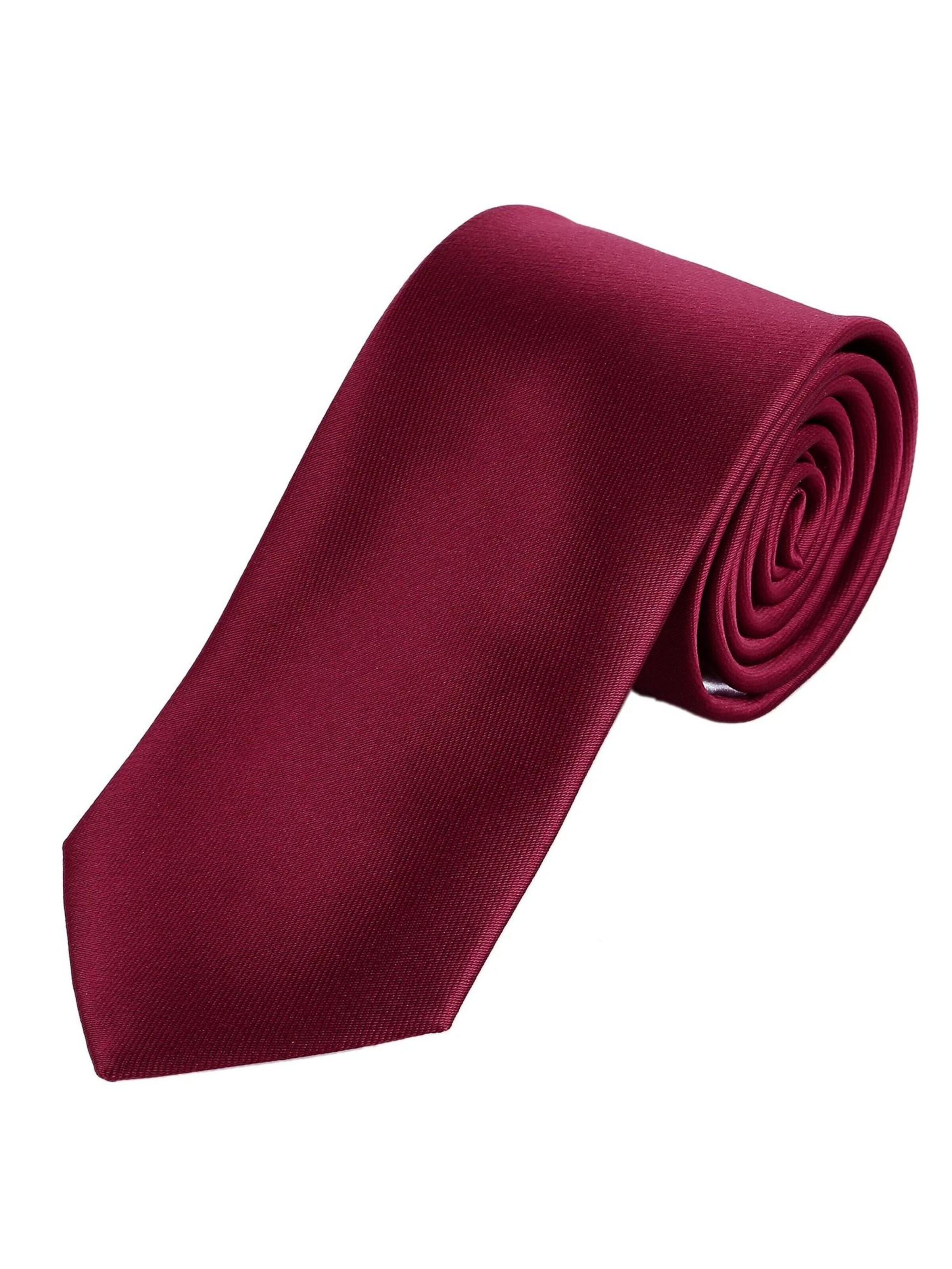 DonDon Tie 'DonDon Herren Krawatte 7 cm klassische handgefertigte Business Krawatte - Blau' in One size in Dark red, Item view