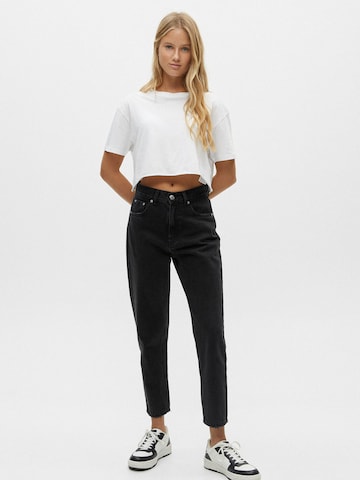 Pull&Bear Regular Jeans in Schwarz