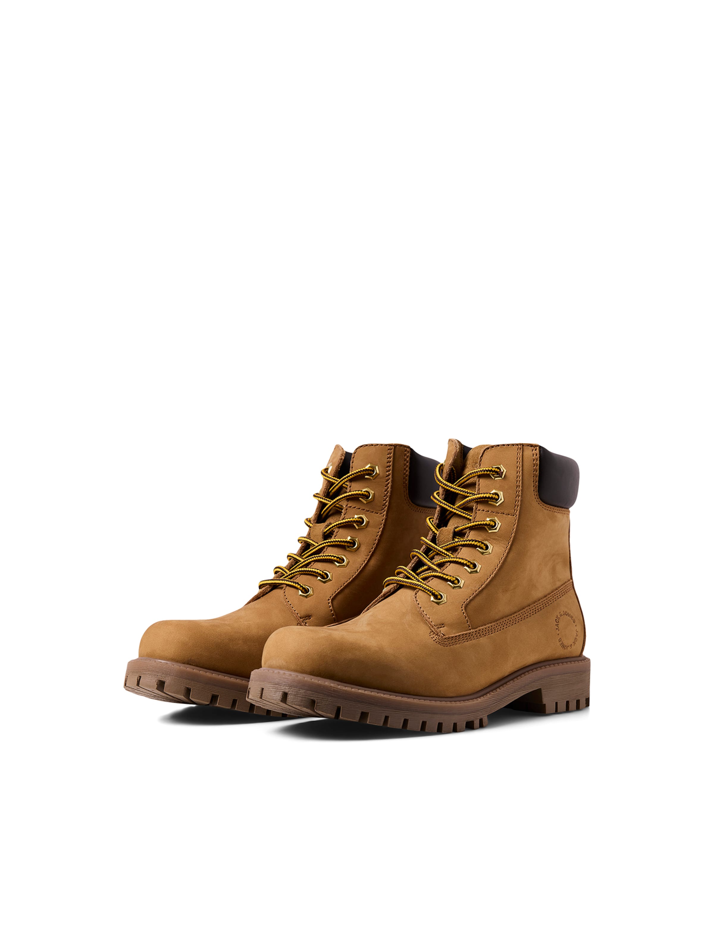 JACK & JONES - Botas con cordones 'JFWMONTANA' en amarillo