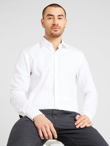 HUGO Red Slim fit Button Up Shirt 'Kenno' in White
