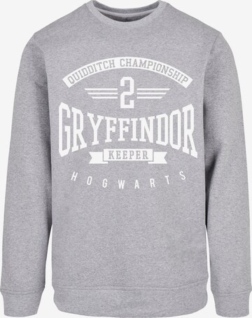 F4NT4STIC Sweatshirt 'Harry Potter Gryffindor Keeper' in Grey: front