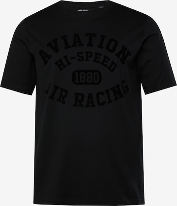 JP1880 T-Shirt in Schwarz: Vorderseite