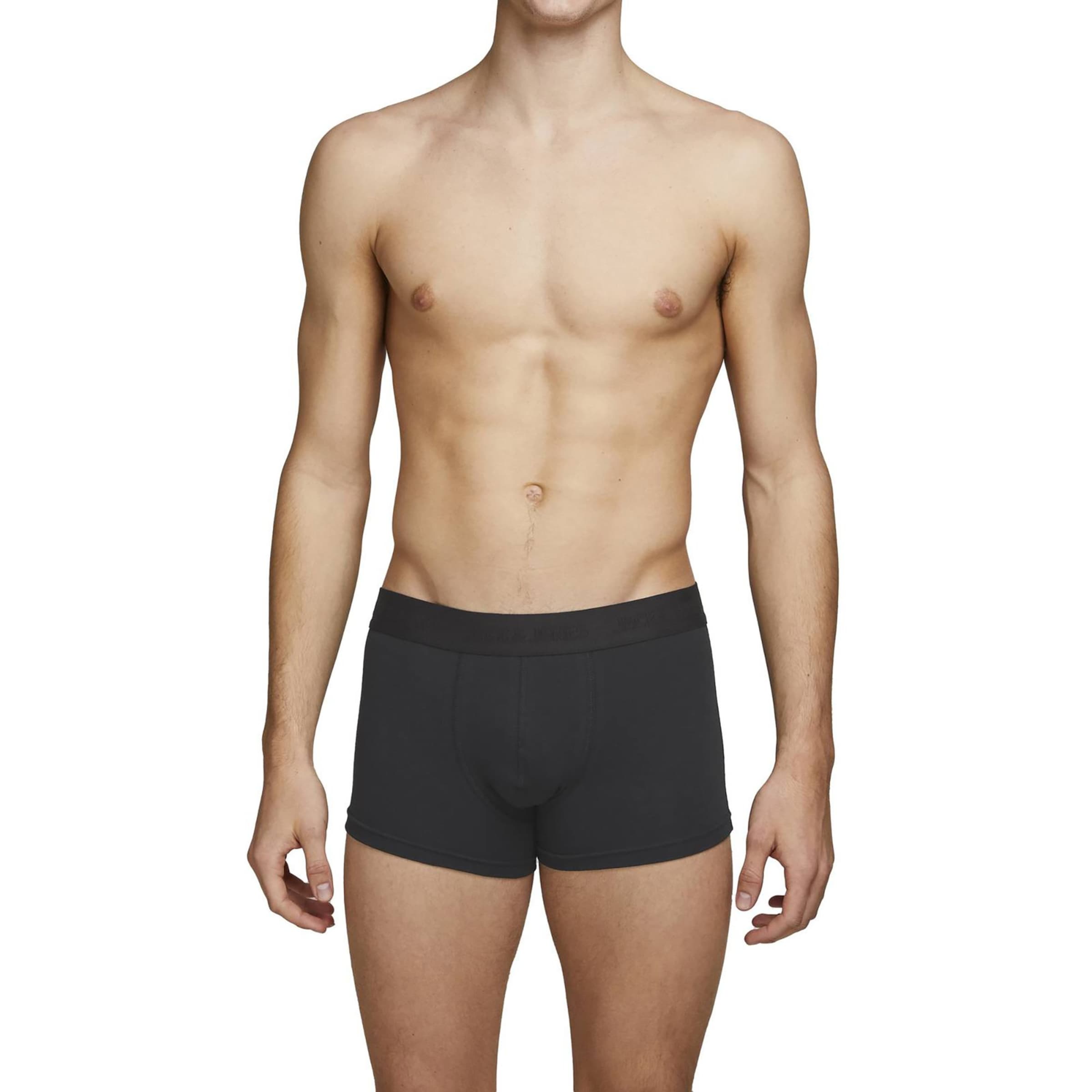 JACK & JONES Boxeralsók - fekete: elől