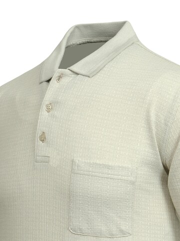 Cizgi Triko Shirt‌‌ in Beige