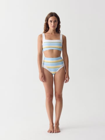SEABASS Classic Bikini Top 'Women Bikini Top Elle' in Blue: front