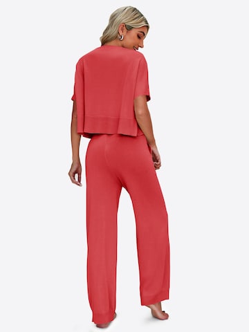 Imily Bela - Traje para estar en casa en rojo: atrás