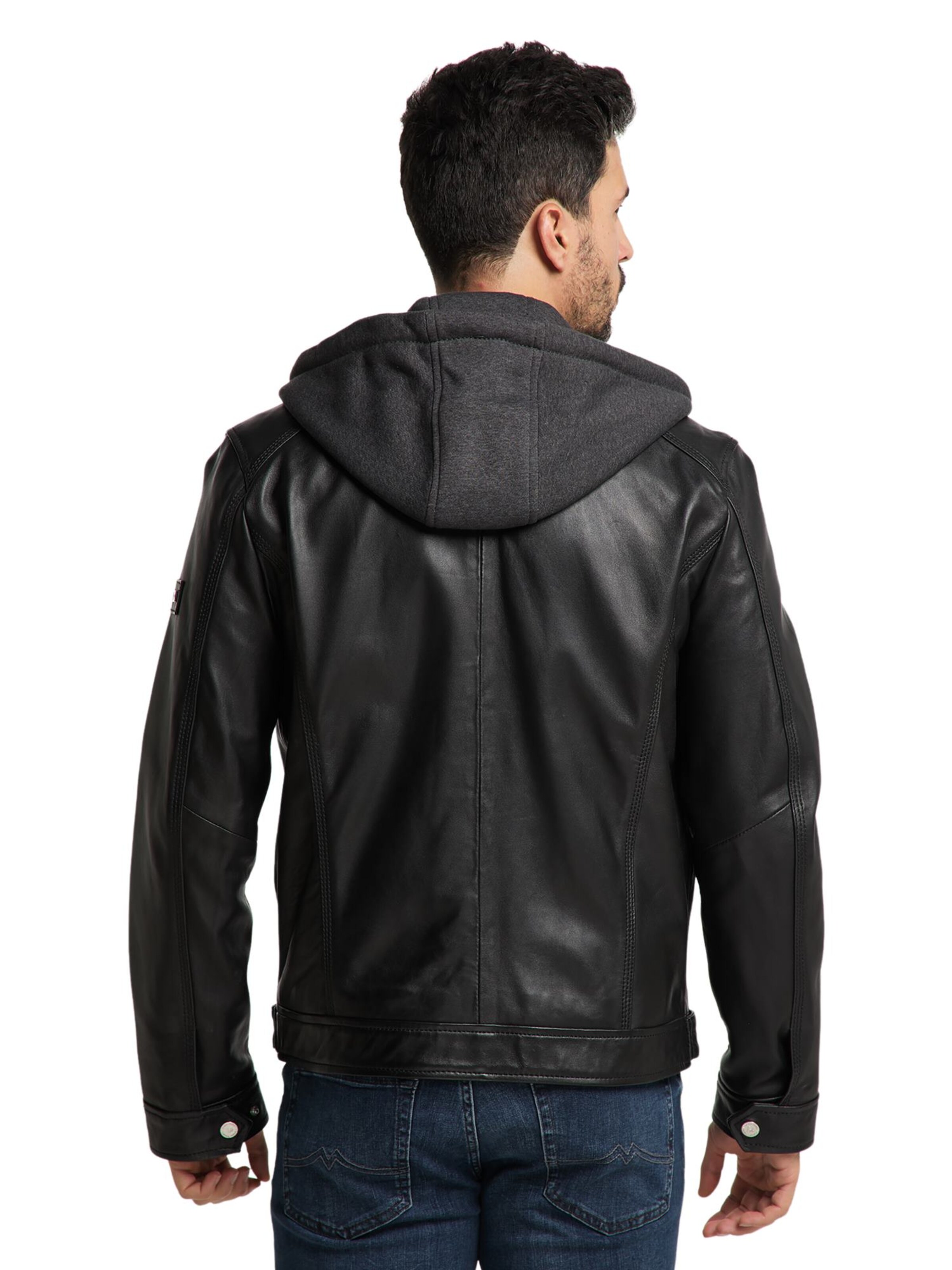 Bruno Banani Übergangsjacke 'SMUDO' in Schwarz