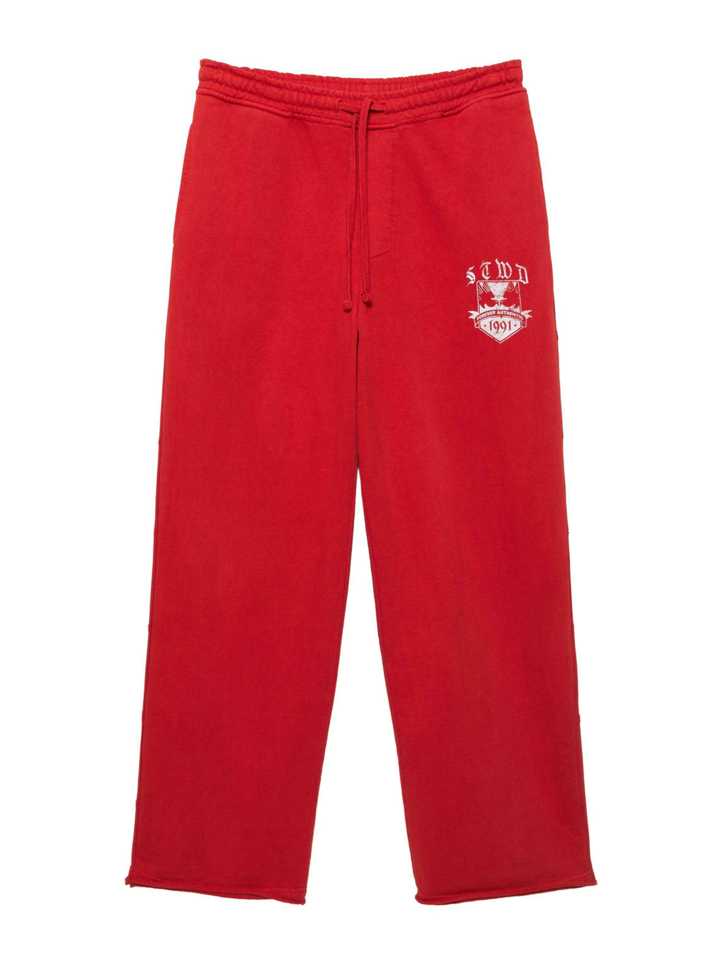 Pull&Bear Kalhoty 'VARSITY STWD' - červená / offwhite, Produkt