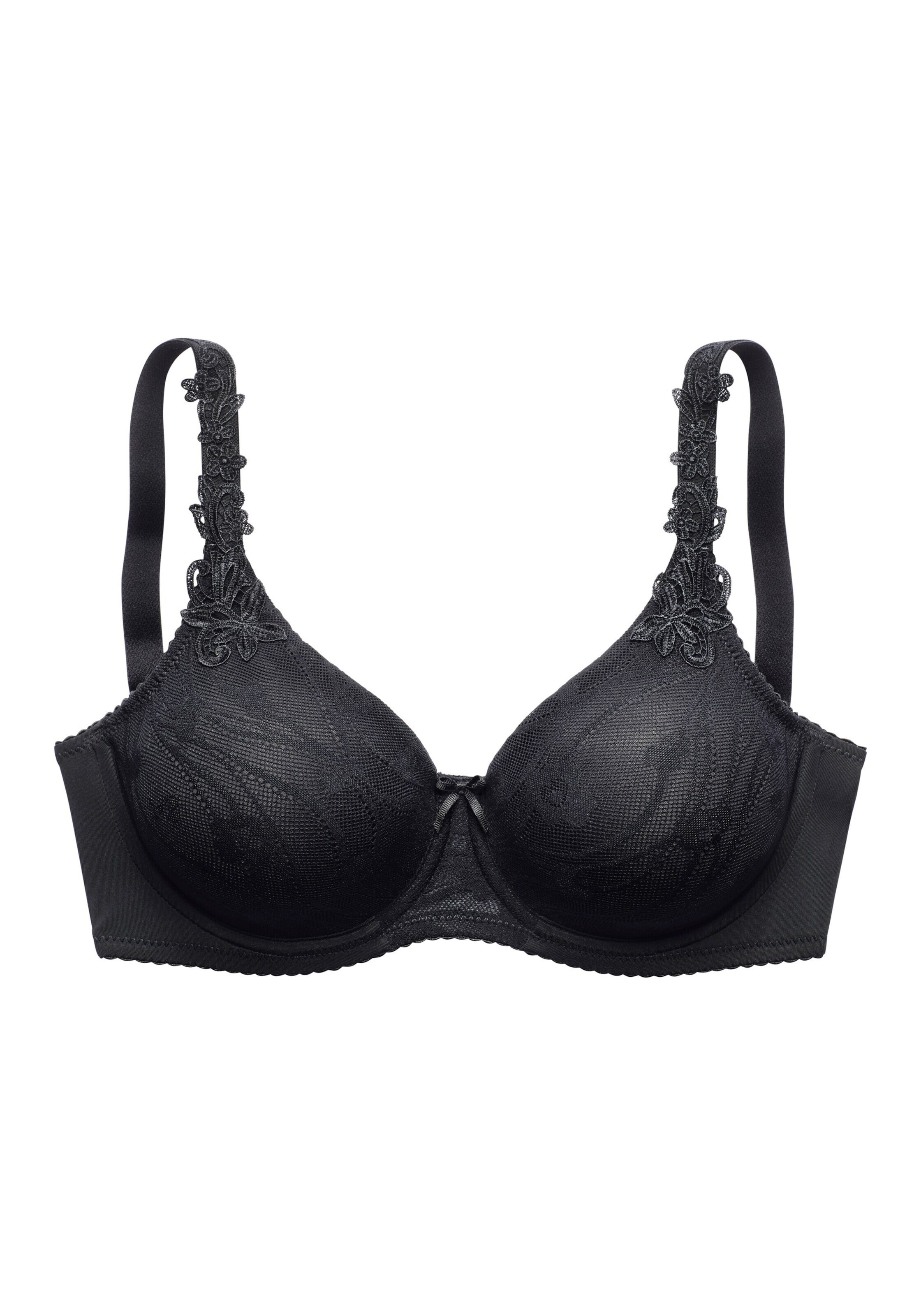 NUANCE Сутиен със смаляващ ефект Сутиен Minimizer в черно: отпред