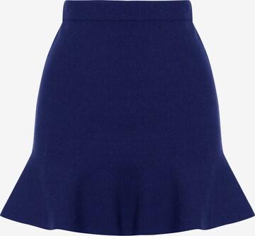 Tussah Rok 'LIDIA' in Blauw: voorkant