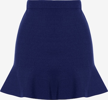 Tussah Skirt 'LIDIA' in Blue: front